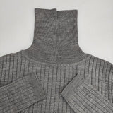 en recre タートルネックリブニット 5098509 セーター ニット グレー レディース アンレクレ【中古】5-1126T∞