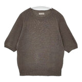 MARGARET HOWELL LINEN COTTON KNIT 定価38500円 578-2162001 セーター ニット 22SS ブラウン レディース マーガレットハウエル【中古】6-0326M∞