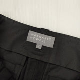MARGARET HOWELL PLAIN WEAVE COTTON LINEN 定価35200円 578-4144001 パンツ 24SS ブラック レディース マーガレットハウエル【中古】6-0124M∞