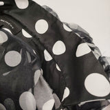 LEE MATHEWS シルク シアードットシャツ 滝沢眞規子愛用 サイズ00 ブラウス シャツ ブラック ホワイト レディース リーマシュー【中古】5-1022S♪