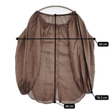 Deuxieme Classe Romanticブラウス スモック 定価28600円 リネン ギャザー シャツ ブラウン レディース ドゥーズィエムクラス【中古】5-1022M♪