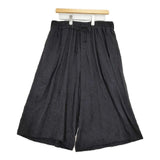s'yte Yohji Yamamoto CATCH-WASHER FINISH COTTON JERSEY CULOTTE PANTS UY-P18-009 パンツ 24SS ブラック レディース サイトヨウジヤマモト【中古】6-0325M∞