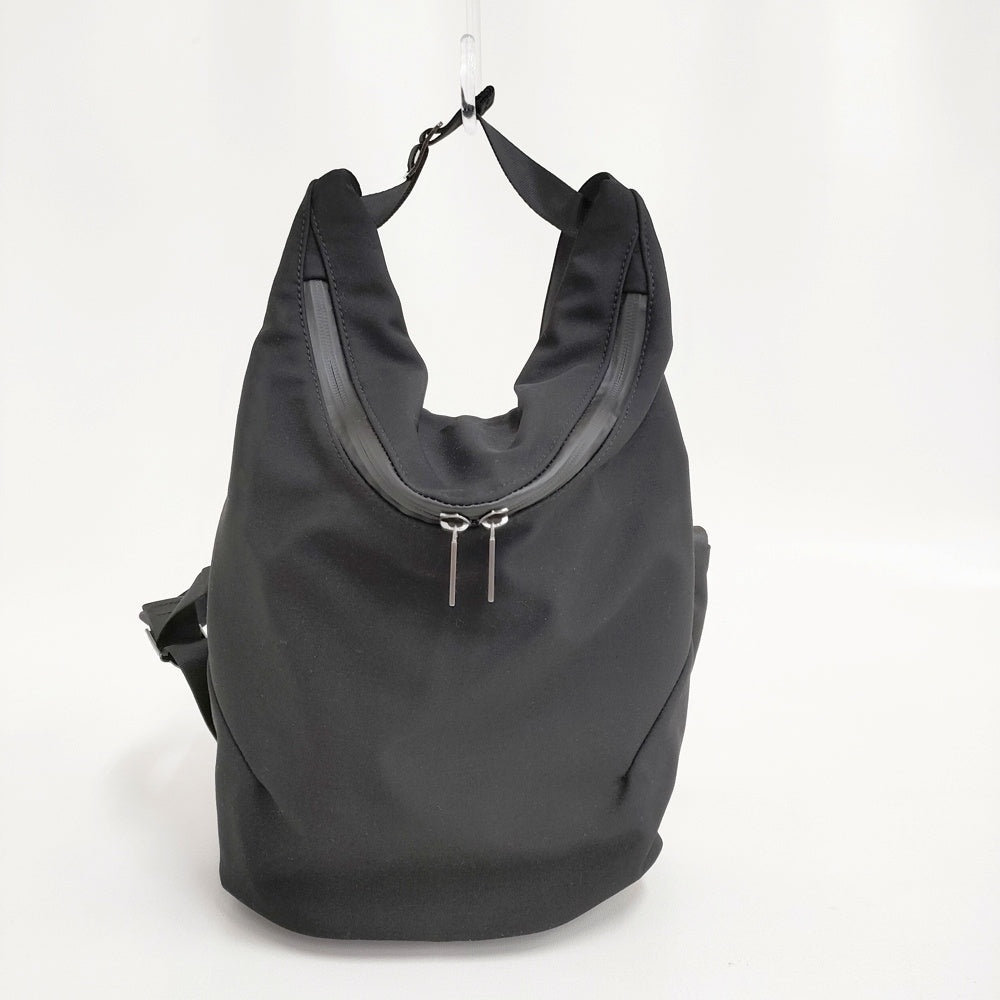 Yohji Yamamoto WOOL GABARDINE TAPE MINI BAGPACK 定価59400円 リュック・デイパック 25SS ブラック レディース ヨウジヤマモト【中古】5-1022G♪ Yohji Yamamoto WOOL GABARDINE TAPE MINI BAGPACK 定価59400円