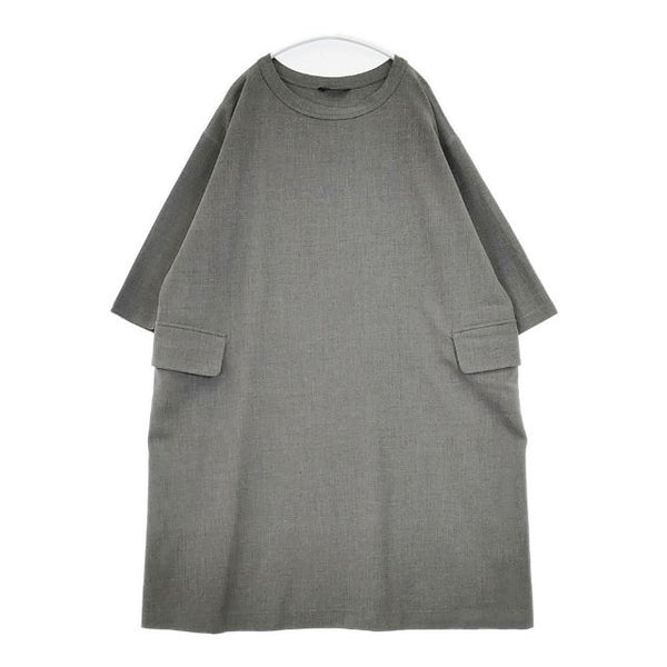 45R/45rpm ウールストレッチワンピース　定価38500円 ワンピース グレー レディース フォーティーファイブアールピーエム【中古】5-1126T∞