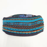 M.&KYOKO エムアンドキョウコ ニット ヘアバンド 定価7140円 ヘアアクセサリー ネイビー 多色 レディース【中古】5-1120T◎