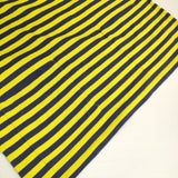 marimekko Pikasso ピカッソ ボーダー コットン カットソー チュニック イエロー ネイビー レディース マリメッコ【中古】6-0322M∞