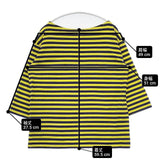 marimekko Pikasso ピカッソ ボーダー コットン カットソー チュニック イエロー ネイビー レディース マリメッコ【中古】6-0322M∞