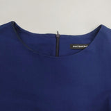 marimekko gedda コットンドレス ワンピース ブルー レディース マリメッコ【中古】6-0322M∞