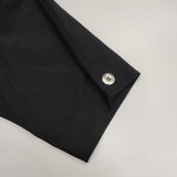 marimekko lilja レーヨンコットン 半袖ドレス ワンピース ブラック レディース マリメッコ【中古】6-0601S∞