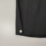 marimekko lilja レーヨンコットン 半袖ドレス ワンピース ブラック レディース マリメッコ【中古】6-0601S∞