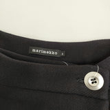 marimekko ウール 巻きスカート サイズ34 スカート ブラック レディース マリメッコ【中古】5-1127T♪