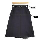 marimekko ウール 巻きスカート サイズ34 スカート ブラック レディース マリメッコ【中古】5-1127T♪