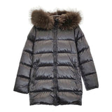 DUVETICA KAPPA フィンラクーンファー サイズ40 FEN エフイーエヌ D.037.00 ダウンジャケット ブラック レディース デュベティカ【中古】5-1127A♪