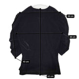 anuke Gather Velour Blouse 定価13200円 64240402 ベロア ブラウス シャツ ブラック レディース アンヌーク【中古】5-1126T∞