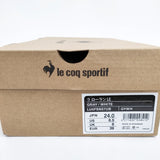 le coq sportif 新品 ラ ローラン LE 公式オンライン限定 24cm 定価11000円 スニーカー ライトグレー レディース ルコックスポルティフ【中古】5-1206G◎