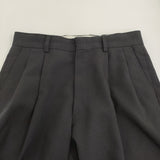 THE SHINZONE クライスラーパンツ サイズ32 定価23100円 21AMSPA01 タック パンツ ブラック レディース シンゾーン【中古】5-1026G♪