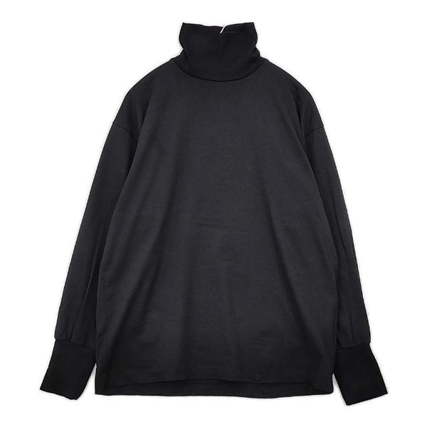 YLEVE ソフトオーガニックコットンタートル 長袖Ｔシャツ カットソー ロンＴ ブラック レディース イレーヴ【中古】5-1126M∞