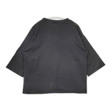 handvaerk ペルー製 コットン PE007 七分袖 Ｔシャツ カットソー ブラック レディース ハンドバーク【中古】6-0322M∞