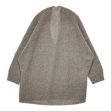 IENA ホールガーメントコクーンVネックプルオーバーニット 定価13200円 ウール セーター ニット グレー ミックス レディース イエナ【中古】5-1126T∞