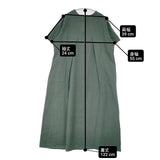 nachukara フレンチリネンAラインワンピース nk245231 半袖 ワンピース グリーン レディース ナチュカラ【中古】6-0601S∞