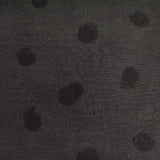 cinq symphonie ドット刺繍 七分袖 ブラウス シャツ ブラック レディース サンクサンフォニー【中古】6-0322M∞