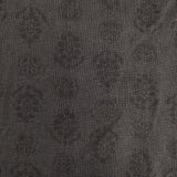 NATURAL LAUNDRY 7192T-001 リネン 総柄 プルオーバー ブラウス シャツ チャコールグレー レディース ナチュラルランドリー【中古】6-0322M∞
