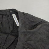 NATURAL LAUNDRY 7192T-001 リネン 総柄 プルオーバー ブラウス シャツ チャコールグレー レディース ナチュラルランドリー【中古】6-0322M∞