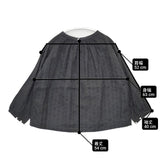 NATURAL LAUNDRY 7192T-001 リネン 総柄 プルオーバー ブラウス シャツ チャコールグレー レディース ナチュラルランドリー【中古】6-0322M∞