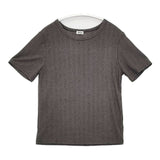 Oriens JOURNAL STANDARD 未使用品 ハーフスリーブシアーレイヤードプルオーバー 定価7700円 半袖Ｔシャツ カットソー 24SS グレー レディース オリエンスジャーナルスタンダード【中古】6-0422S∞