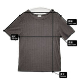 Oriens JOURNAL STANDARD 未使用品 ハーフスリーブシアーレイヤードプルオーバー 定価7700円 半袖Ｔシャツ カットソー 24SS グレー レディース オリエンスジャーナルスタンダード【中古】6-0422S∞