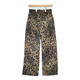 JOURNAL STANDARD レオパードプリント イージーパンツ ポリエステル パンツ ブラック ブラウン レディース ジャーナルスタンダード【中古】6-0322M∞