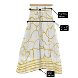 Simplicite ウォーターカラーペイントスカート 定価7920円 B.C STOCK ロングスカート 24SS ホワイト イエロー レディース シンプリシテェ【中古】6-0325M∞