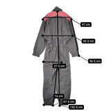 MONCLER アシックス時代 レトロ オーバーオール オールインワン ツナギ グレー レディース モンクレール【中古】5-1126T∞