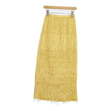 CITYSHOP VARIATION PLEATS スカート 定価17600円 プリーツ ロングスカート 24SS イエロー レディース シティショップ【中古】6-0202M∞