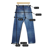 A.P.C. STANDARD ボタンフライ 赤耳セルビッジ 日本製 W31 デニムパンツ イーストバイウエスト期 90s-00s ブルー メンズ アーペーセー【中古】6-0104G∞