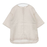 atelier naruse リネンベルスリーブブラウス 定価16500円 na-M02008 ブラウス シャツ ベージュ レディース アトリエナルセ【中古】6-0601S∞