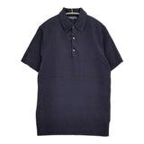 B:MING by BEAMS ハイゲージ強撚ポロシャツ ニット サイズM ポロシャツ ネイビー メンズ ビーミングバイビームス【中古】6-0424S♪