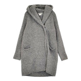 MARILYN MOON ニットガウン 定価38000円 56-9699 コート グレー レディース マリリンムーン【中古】5-1127T♪