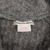 MARILYN MOON ニットガウン 定価38000円 56-9699 コート グレー レディース マリリンムーン【中古】5-1127T♪