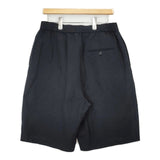 ATON COTTON LINEN VOILE TWO TUCKED EASY SHORTS 定価39600円 サイズ6 ショートパンツ ハーフパンツ ショーツ 25SS ブラック メンズ エイトン【中古】6-0601S∞