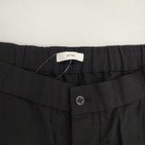 ATON COTTON LINEN VOILE TWO TUCKED EASY SHORTS 定価39600円 サイズ6 ショートパンツ ハーフパンツ ショーツ 25SS ブラック メンズ エイトン【中古】6-0601S∞