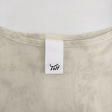 Yoli Simple wide blouse シンプルワイドブラウス 野草柄 YL-P30-25SS ブラウス シャツ 25SS ベージュ レディース ヨリ【中古】5-1026M♪