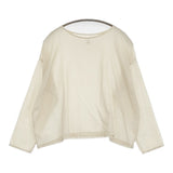 Yoli シンプルワイドブラウス 定価18150円 YL-TP28-25SS ブラウス シャツ 25SS ベージュ レディース ヨリ【中古】5-1026M♪