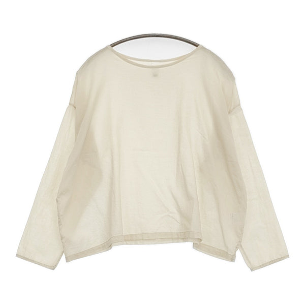 Yoli シンプルワイドブラウス 定価18150円 YL-TP28-25SS ブラウス シャツ 25SS ベージュ レディース ヨリ【中古】5-1026M♪