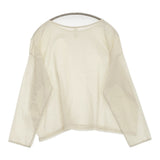 Yoli シンプルワイドブラウス 定価18150円 YL-TP28-25SS ブラウス シャツ 25SS ベージュ レディース ヨリ【中古】5-1026M♪