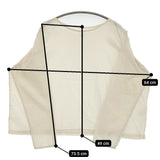 Yoli シンプルワイドブラウス 定価18150円 YL-TP28-25SS ブラウス シャツ 25SS ベージュ レディース ヨリ【中古】5-1026M♪