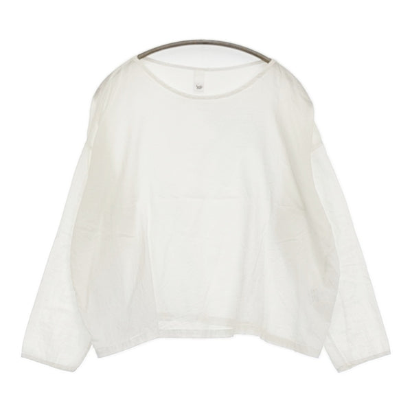 Yoli シンプルワイドブラウス 定価18150円 YL-TP28-25SS ブラウス シャツ 25SS ホワイト レディース ヨリ【中古】5-1026M♪
