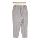 fog linen work リネン リトアニア製 ウエストゴム イージー パンツ ライトグレー レディース フォグリネンワーク【中古】6-0117M∞