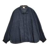 babaghuri TRAVEL コットン インド製 トラベル J0533FB491 ブラウス シャツ 23AW ネイビー レディース ババグーリ【中古】5-1026M♪