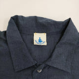 babaghuri TRAVEL コットン インド製 トラベル J0533FB491 ブラウス シャツ 23AW ネイビー レディース ババグーリ【中古】5-1026M♪